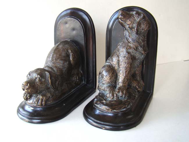 A charming pair of puppy dog bookends circa 1940 — image 2